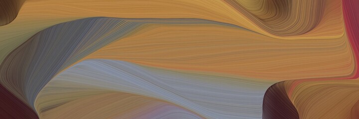 Poster - wild curved speed lines background or backdrop with pastel brown, light slate gray and old mauve colors. can be used as header or banner