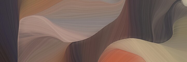 Poster - very dynamic curved speed lines background or backdrop with pastel brown, dark slate gray and rosy brown colors. can be used as background graphic element