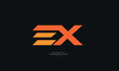 EX Letter Logo Alphabet Design Icon Vector Symbol