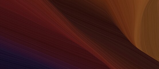 Poster - beautiful dynamic curved speed lines background or backdrop with very dark pink, saddle brown and chocolate colors. can be used as graphic background element