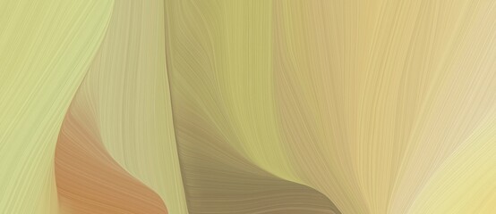Poster - beautiful dynamic curved speed lines background or backdrop with tan, pastel brown and pale golden rod colors. can be used as header or banner