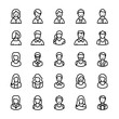 © Vectors Market - Avatars Line Vector Icons 3