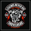 “ legends never die ” T-Shirt was created with  Adobe illustrator. Can be used for digital printing and screen printing