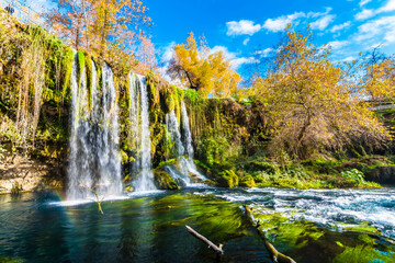 Poster - Duden Waterfall in Antalya Province in Turkey