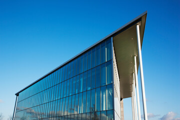 Modern building and blue sky