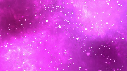 Wall Mural - white and pink hearts abstract background