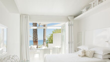 Modern Bedroom Overlooking Beach And Ocean