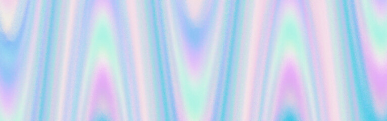 Wall Mural - abstract holographic texture rainbow waves banner holo blank background
