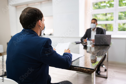 Fotografía Job Interview Business Meeting At Law Office