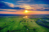 Fototapeta Na ścianę - Rural summer sunset