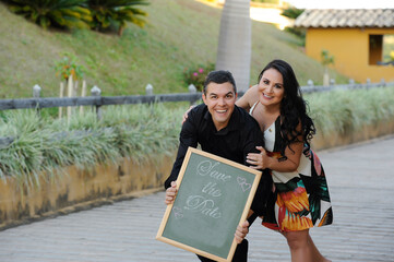 beautiful wedding couple posing in outdoor photo shoot