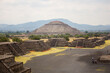 Teotihuacan aztec ruins in central mexico