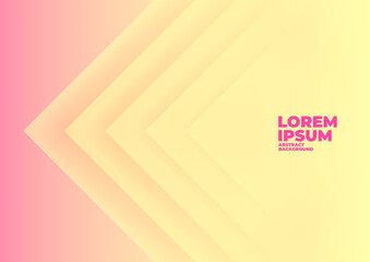 Poster - Abstract angle arrow overlap yellow background with space for text and message.