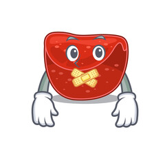 Sticker - Meatloaf cartoon character style having strange silent face