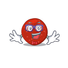 Sticker - A cartoon drawing of geek peperoni wearing weird glasses