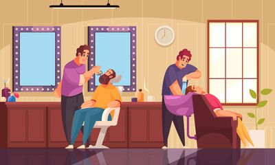 Wall Mural - Makeup Beauty Salon Composition