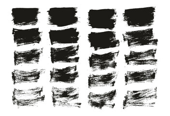 Flat Paint Brush Thin Short Background High Detail Abstract Vector Background Set 