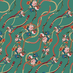 seamless pattern with flowers