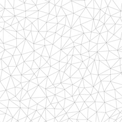 Geometric low poly graphic. Background of triangular facets. Modern white vector pattern.