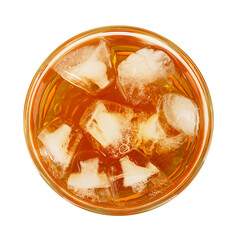 Sticker - Glass of iced tea isolated on white