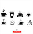 © icon - Cup Of Coffee Icon.Flat design style vector illustration for graphic and web design.
