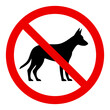 znak zakaz dla psów