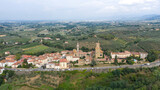 Fototapeta Do pokoju - aerial view of the town of vinci florence toacana