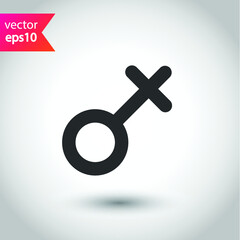 Gender icon. Gender sign of men and women. Male and female vector icon. EPS 10 flat symbol