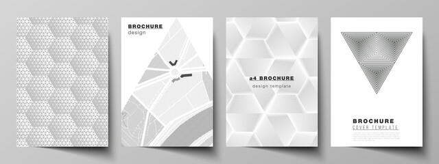 Poster - vector layout of a4 format modern cover mockups design templates for brochure, magazine, flyer, book