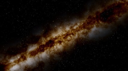 Stars in sky, starry night starlight shine of milky way, space cosmic background, starry background 3d render