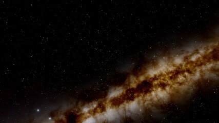 Stars in sky, starry night starlight shine of milky way, space cosmic background, starry background 3d render