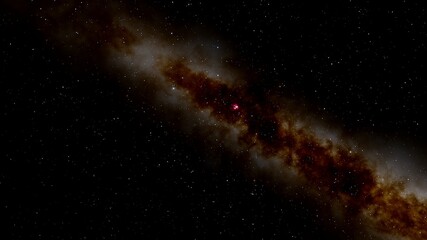 Stars in sky, starry night starlight shine of milky way, space cosmic background, starry background 3d render
