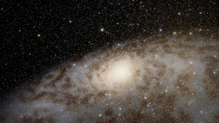 Stars in sky, starry night starlight shine of milky way, space cosmic background, starry background 3d render