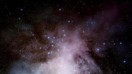 Stars in sky, starry night starlight shine of milky way, space cosmic background, starry background 3d render