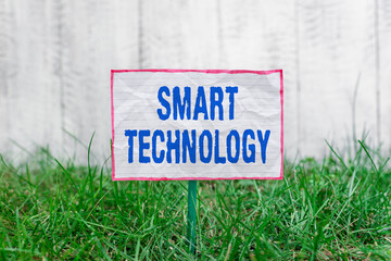 Poster - text sign showing smart technology. business photo text used to protect and prevent errors in hard d