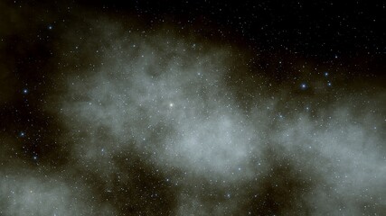 Stars in sky, starry night starlight shine of milky way, space cosmic background, starry background 3d render