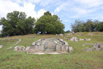 Canvas Print - Tombe du cimetière Bukit Cina à Malacca, Malaisie