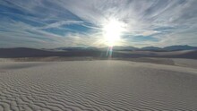 Approaching Clouds In White Sands National Park Time-Lapse