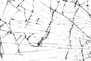 Poster - broken glass on a black background.