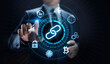 © Murrstock - Blockchain Cryptocurrency FInancial technology concept on screen.