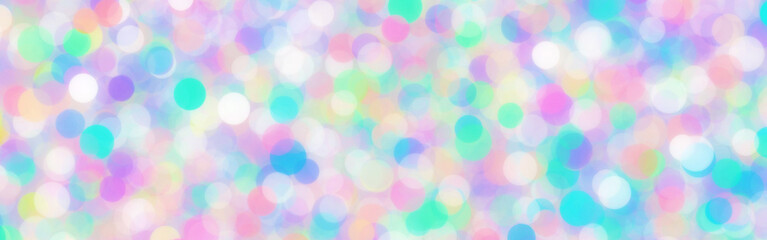 Wall Mural - abstract holographic texture rainbow banner holo bokeh blank background