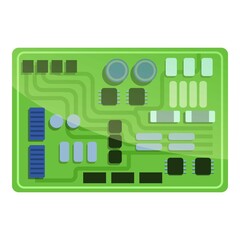Poster - Soldering radio scheme icon. Cartoon of soldering radio scheme vector icon for web design isolated on white background