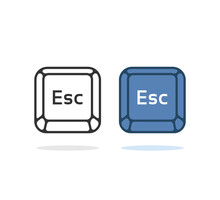 two simple esc button or escape key
