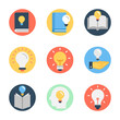 Idea Knowledge Flat Rounded Icons Pack
