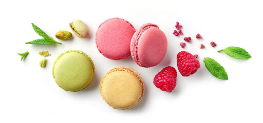 Sticker - composition of various macaroons