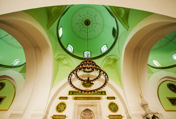 Wall Mural - Quba Mosque, the first mosque build by prophet Muhammad in Medina, Saudi Arabia. A Historical and heritage building, visited by pilgrims during hajj and umrah.