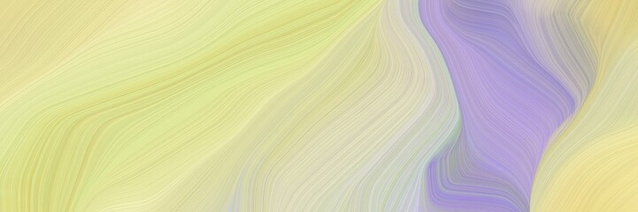 Aufkleber - elegant graphic background with pale golden rod, light pastel purple and pastel purple color. contemporary waves design