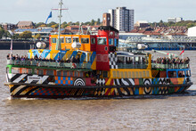 A Well Packed Mersey Ferry.
