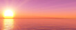 © aleksandar nakovski - sunset sea sun ray clear sky. 3d rendering