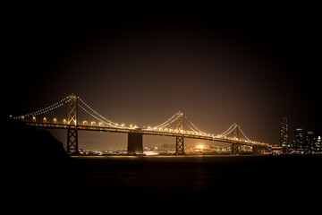 Canvas Print - Bay Bridge in San Francisco USA